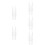 5Pièces Accessoire Saxophone Soprano Bec Transparent En ABS Durable 10