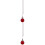 2Pièces À Rouge En Cristal, Pour Ventilateur Lampe 5