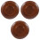 3Pièces Assiettes Snack Bois Pour Café Table 3