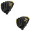 2Pièces Protecteurs Baseball Softball Noir Solides 6