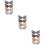 12Pièces Enfant Multicolores Costume Fête Durable 8