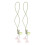 10Pièces Bracelet Téléphone Orange Accessoire Mode 7
