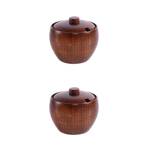 2Pièces De Rangement Pour Thés Épices En Bois 2