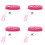 8Pièces Conteneurs Rose Multi-Usage Portable Pour Observer Insectes 4