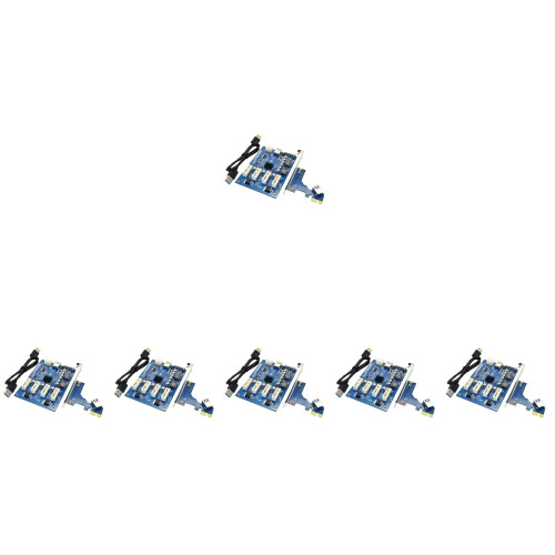6Ensembles Adaptateur Pci-E 1X À 4X Extension 2