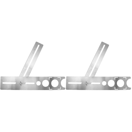 2Pièces Outil Percage Flexible Argenté Pour Usage 2