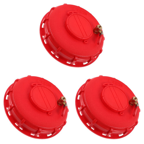 3Pièces Couvercles Ibc Plastique Rouge Résistants Usage 1