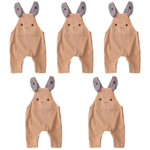 5Pièces Ensemble Photo Bébé - Khaki Tenue Adorable 2
