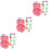 6Pièces Mini Machine Griffe Enfant Rose Jouet Main-Œil 4