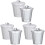 6Pièces Poubelles Compactes Multicolores Pour Table Bureau 2