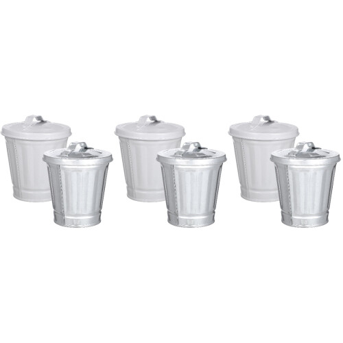 6Pièces Poubelles Compactes Multicolores Pour Table Bureau 2