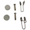 Trumpet Maintenance Set Spring Drain Component Metal Texture Quick Installation 7