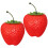 8Pièces Modèles Artificielles Rouge Décor Fruité 1