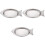 3Pièces Plat Poisson Inoxydable Design Réaliste Usage 2