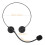 18Pièces Microphone Casque Jouet Noir Costume 2