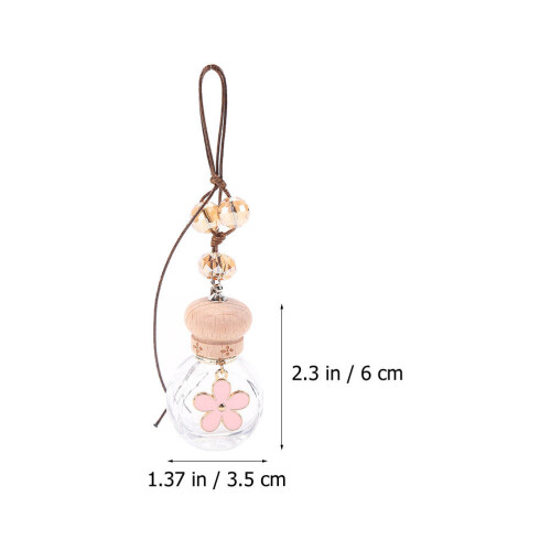 4Pièces Flacons Essentiels Auto Verre Design Compact 1