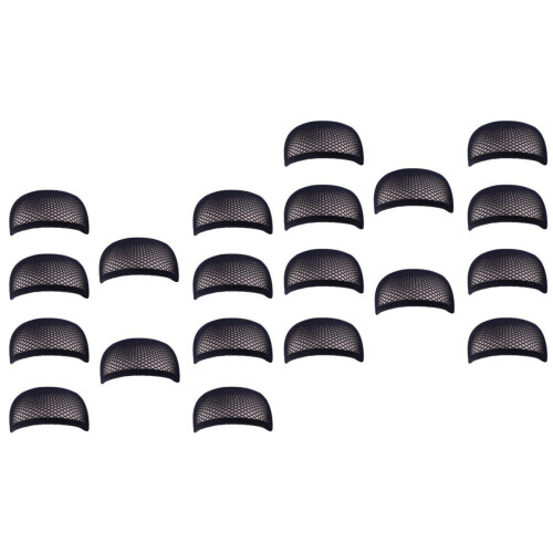 20Pièces Bonnet Noir Élastique Pour Usage Perruque 2