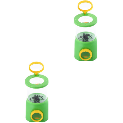 2Pièces Boîtes D'observation Vert Clair Enfants Loupe Et Cage Durable 2