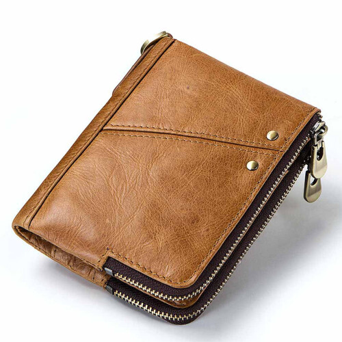 3Pièces Pochette Kaki Pour Cartes, Monnaie Et Documents 2