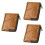 3Pièces Pochette Kaki Pour Cartes, Monnaie Et Documents 9