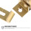 2Sets Messing Hoeksluitingen Goud - - En Kastsloten 5