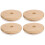 2Ensembles Couvercles Bouteille En Bambou Khaki Trou Pour 2