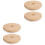 2Ensembles Couvercles Bouteille En Bambou Khaki Trou Pour 3