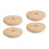 2Ensembles Couvercles Bouteille En Bambou Khaki Trou Pour 4