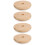 2Ensembles Couvercles Bouteille En Bambou Khaki Trou Pour 5