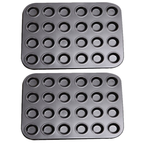 4Pièces Moules À Pudding Gâteaux Utilisation Facile Noir Accueil 1