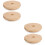 2Ensembles Couvercles Bouteille En Bambou Khaki Trou Pour 6