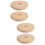 2Ensembles Couvercles Bouteille En Bambou Khaki Trou Pour 7