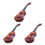 3Pièces Jouet Musical Ukulélé Bois Enfant Marron 3