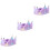 3Pièces Violet Suspendu Pour Hamsters Ecureuils Doux 5