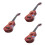 3Pièces Jouet Musical Ukulélé Bois Enfant Marron 6