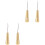 4Pièces Outils Couture Dorés, Cuivre, Usage , DIY 3
