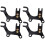 4Pièces Support Adaptateur Noir Pour 3