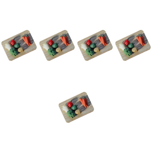 5Pièces Mini Planche Éducative Bois Assortie Décor Maison 2