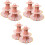 6Pièces Plateau Gâteaux Jetable 3 Étages Rose Pour Buffet 2