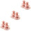 6Pièces Plateau Gâteaux Jetable 3 Étages Rose Pour Buffet 4
