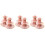 6Pièces Plateau Gâteaux Jetable 3 Étages Rose Pour Buffet 3