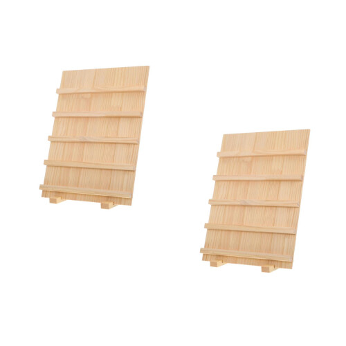 2Pièces Stand Bois Multi-Couches Beige Pour Commerce 2