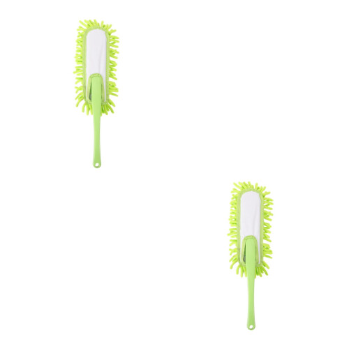 2Pièces Practical Car Cleaning Duster Vert Doux Pour Dépoussiérer 1