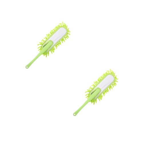 2Pièces Practical Car Cleaning Duster Vert Doux Pour Dépoussiérer 2