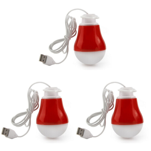 3Pièces Lampe USB Rouge Sans Éblouissement Pour Usage 1