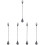 5Pièces Bâtons Mélangeurs Cocktail Acier Inoxydable Noir Usage Maison 4