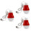 3Pièces Lampe USB Rouge Sans Éblouissement Pour Usage 5