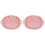 2Pièces Plateau Bébé Silicone Rose Partition Repas Sécurisé Durable 2