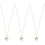 3Pièces Pendentifs Cœur Colliers Cadeau 4