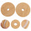 2Ensembles Couvercles Bouteille En Bambou Khaki Trou Pour 8